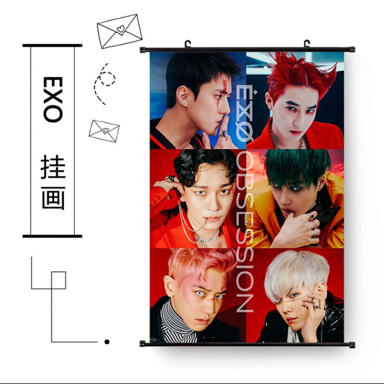 EXO بوسترات قماشية